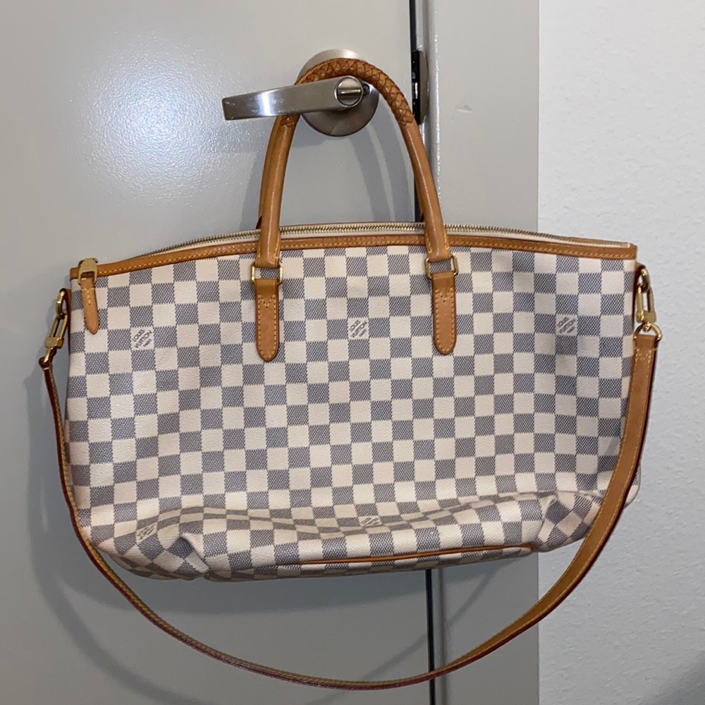 White monogram Louis Vuitton shoulder bag